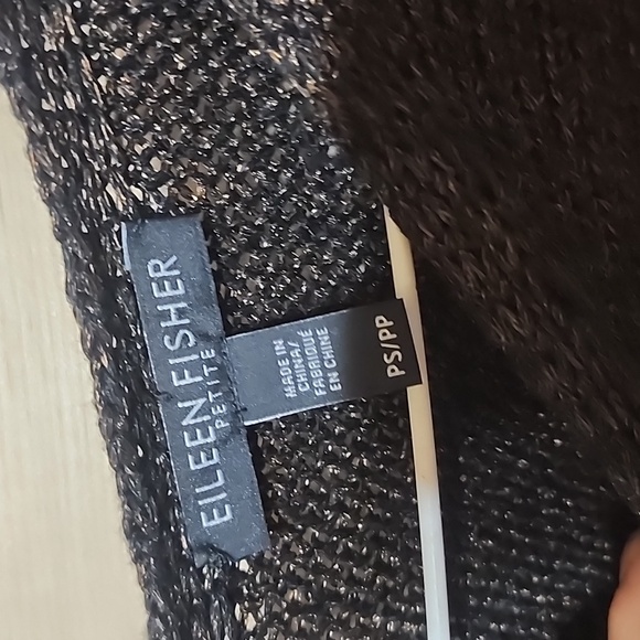 Eileen Fisher Top Women's Size Petite Small arm slits organic Linen - Picture 4 of 6